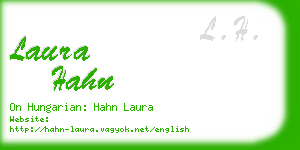 laura hahn business card